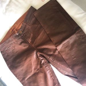 J Brand Turbulent Clay Wax Skinny Jeans